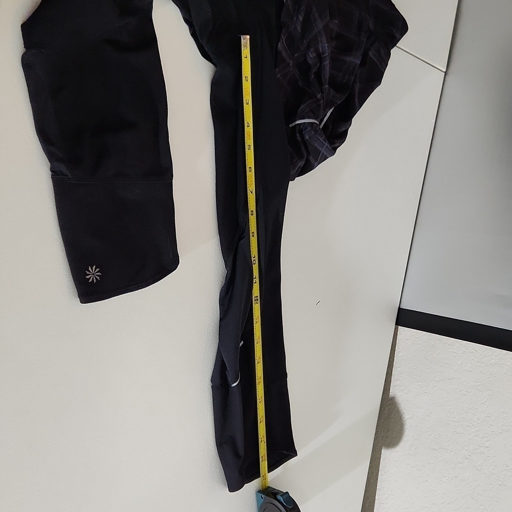 Athleta Skirt Leggings Womens size M Purple Black Athletic - Picture 11 of 12